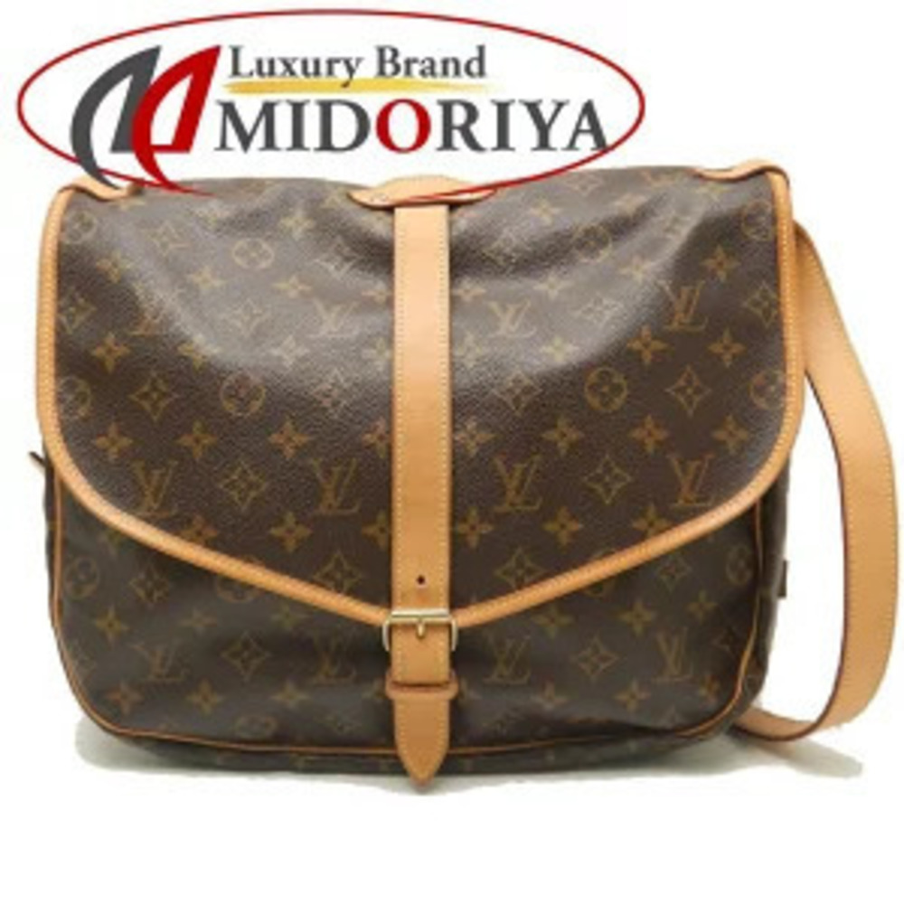 Louis Vuitton Shoulder Bag Brown Monogram Saumur - Picture 2 of 9